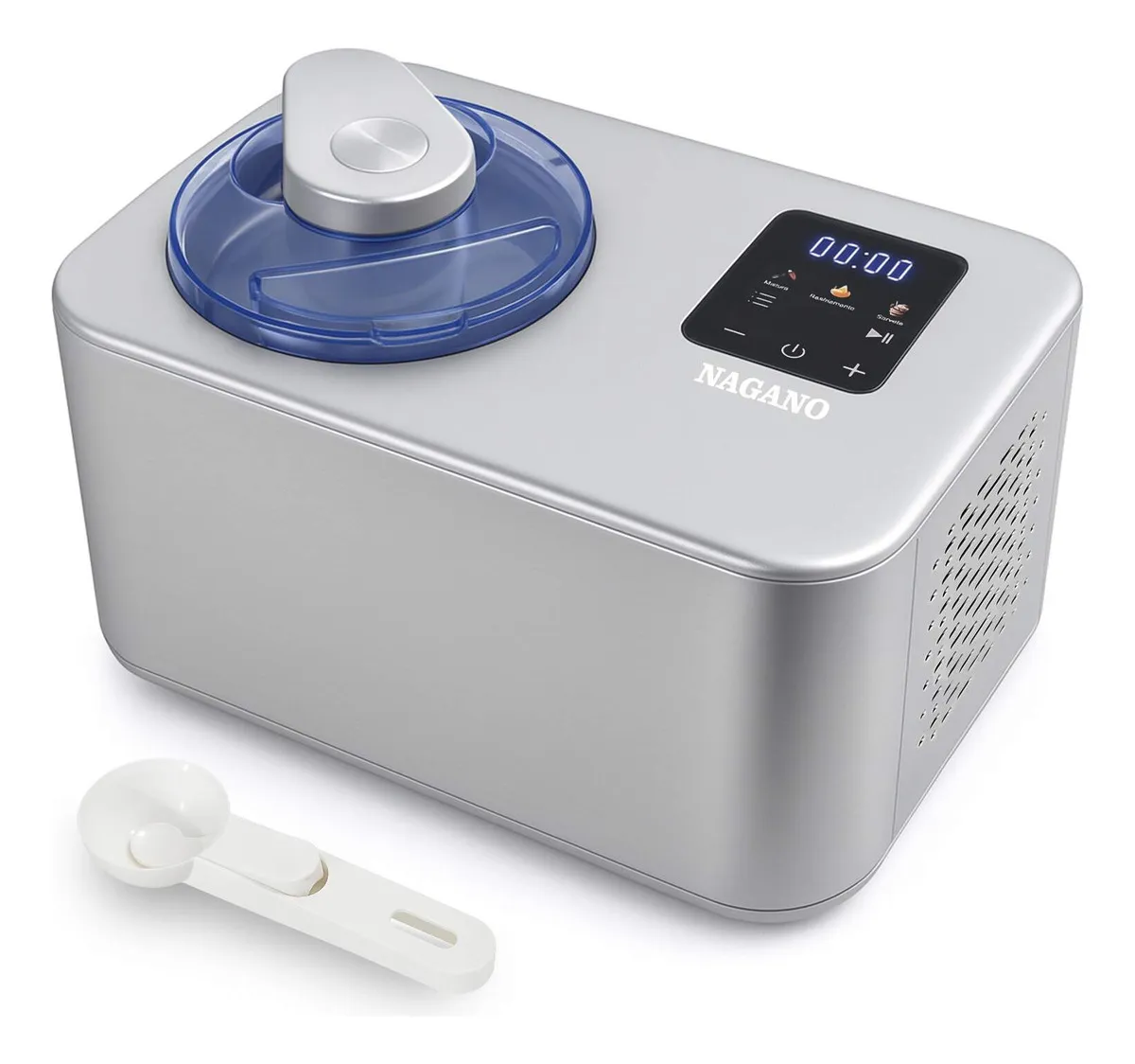 Sorveteira Expressa 1,2l Inox Sorvete Gelato Sorbet Açaí